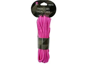 Bulk Buys 18 ft Bright Pink Paracord - Durable and Versatile