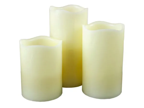 Bulk DC191 Set Of 3 Led Candles With 6 Hour Timer