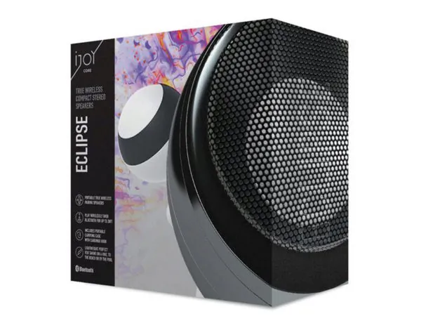 Bulk EN610 Ijoy Eclipse Black Pairing Bluetooth Speakers With Carrying