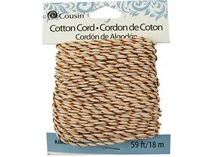 FD245 | Bulk Buys 59ft Cream and Copper Decorative Cord for