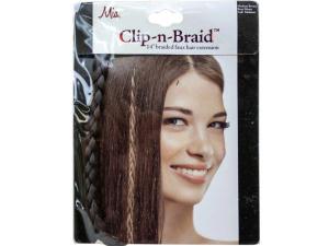 Bulk KA609 Mia Beauty Clip-n-braid In Medium Brown