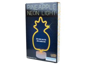 Bulk GE078 Tabletop Battery Operated Pineapple Neon Light