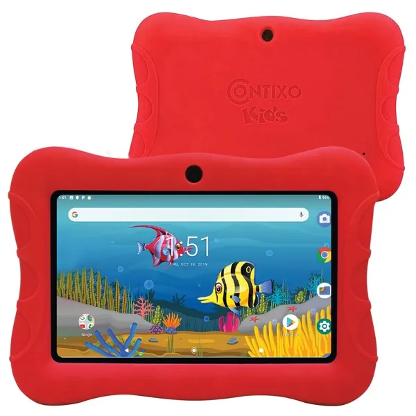 Contixo K3- V83 RED V8 Kids Tablet Red