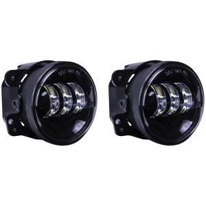 Heise HE-JWBFL01 4in Rnd 6 Led Foglght Blk