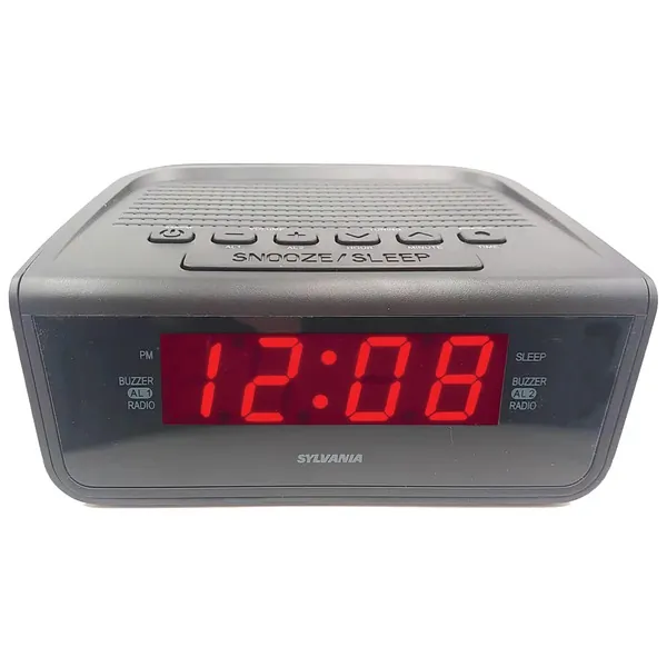 Sylvania SCR1388 (r)  Amfm Alarm Clock Radio