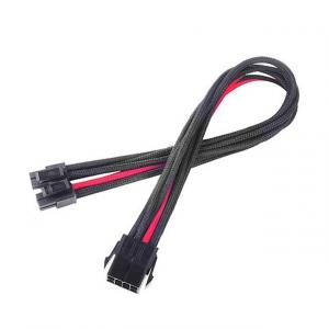 Silverstone PP07-EPS8BR 8pin To Eps12v Psu Cable - Blackred