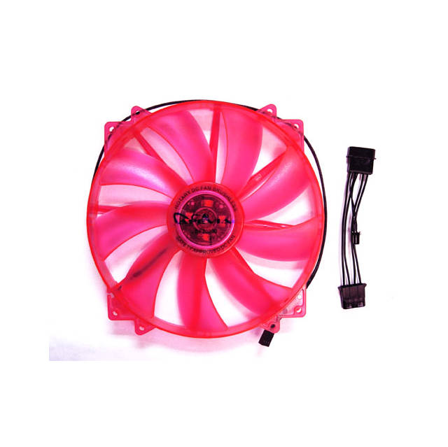 Apevia CF20SL-URD Cf20sl-urd 200mm Uv Red Led Case Fan