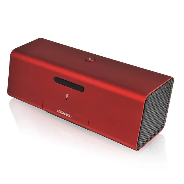 Microlab MD212RED Md212 Wireless Bluetooth Portable Stereo Speaker W M