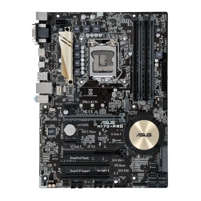 Asus H170-PRO/CSM/C/SI H170-procsmcsi Lga1151 Intel H170 Ddr4 Quad Cro