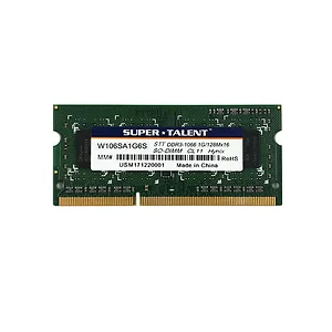 W106SA1G6S | Super Talent Super Talent 1GB DDR3-1066 SODIMM