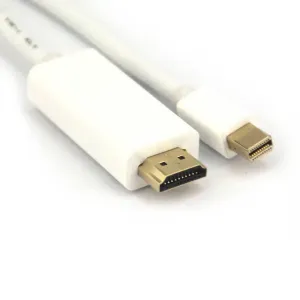 Vcom CG681-6.6FEET-WHITE 6.6ft Displayport To Mini Displayport Cable -