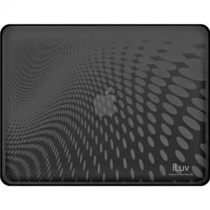 Iluv ICC802BLK Black Flexi-clear Case With Dot Wave Pattern For Ipad