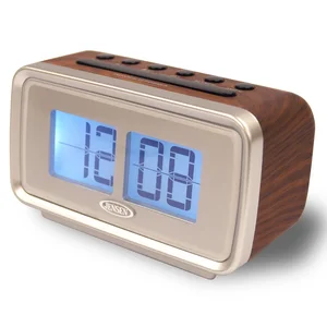 Jensen Jensen Digital Retro Flip Alarm Clock with AM/FM