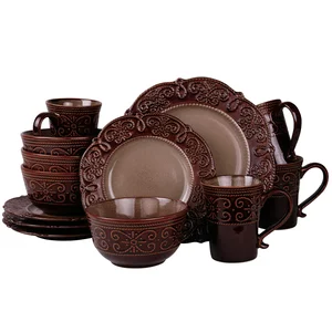 Elama Elama Salia 16-Piece Stoneware Dinner Set