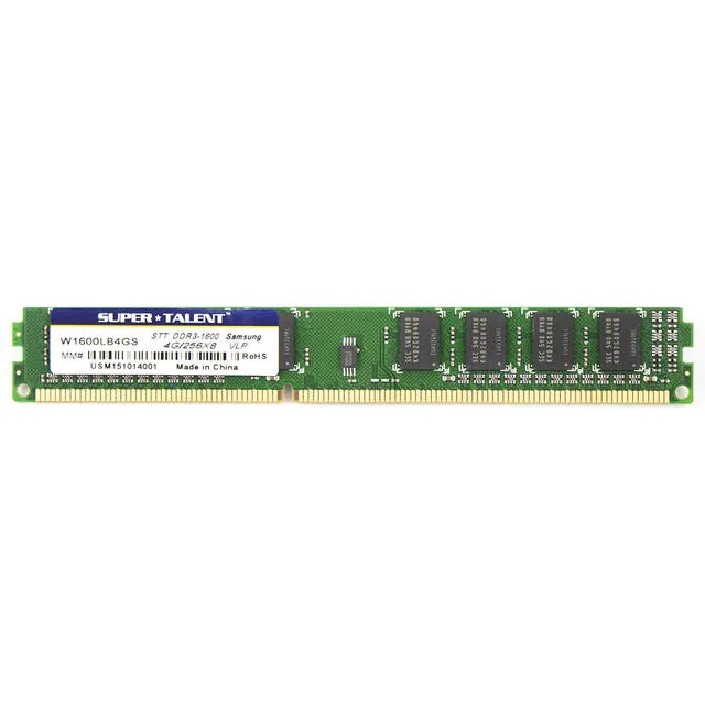 Super W1600LB4GS Ddr3-1600 4gb256mx8 Vlp Ecc Cl11 Samsung Chip Server 