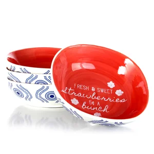 123278.01 | Urban Market Chic 4 Piece Soft Square Bowl Set