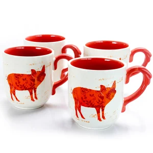 122947.01 | Urban Market Charming Farmhouse Ceramic Pig Cup