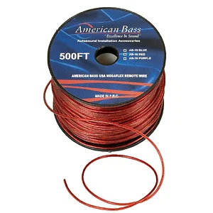 18500RD | American Bass 18GA Stranded Remote Wire - 500'