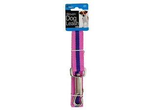 Dukes Stylish Pink Woven Nylon Dog Leash with Metal Latch