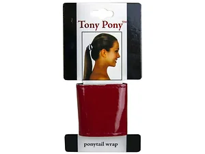 KA650 | Bulk Buys Tony Pony Red Ponytail Wrap - Stylish