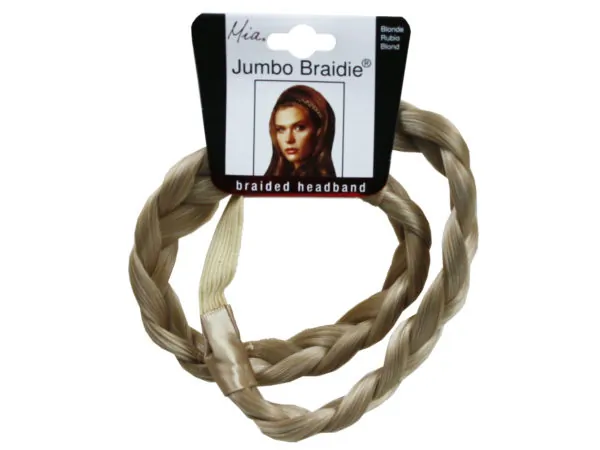 Bulk KA595 Mia Beauty Jumbo Braided Headband In Blonde