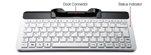 ECR-K12AWEGXAR | Samsung Premium Keyboard Dock for P2