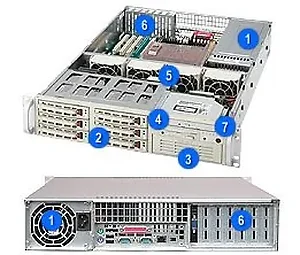 CSE-823T-550LP | Supermicro SC823 T-550LP Rack-Mountable