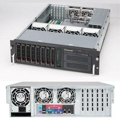 Supermicro CSE-833T-650B-EW2 Superchassis 833t-650b (black);3u Chassis