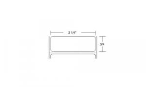 Zebra 10015785 Z-perform 2000d 2.25 X 0.75 Direct Thermal Lalel Pack O