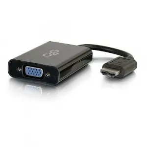 C2g 41351 Hdmi To Vga Adapter Converter Dongle With Stereo Audio Male 