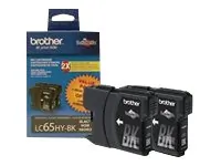 Original Brother LC652PKS High Yield Black Ink Cart-2 Pk