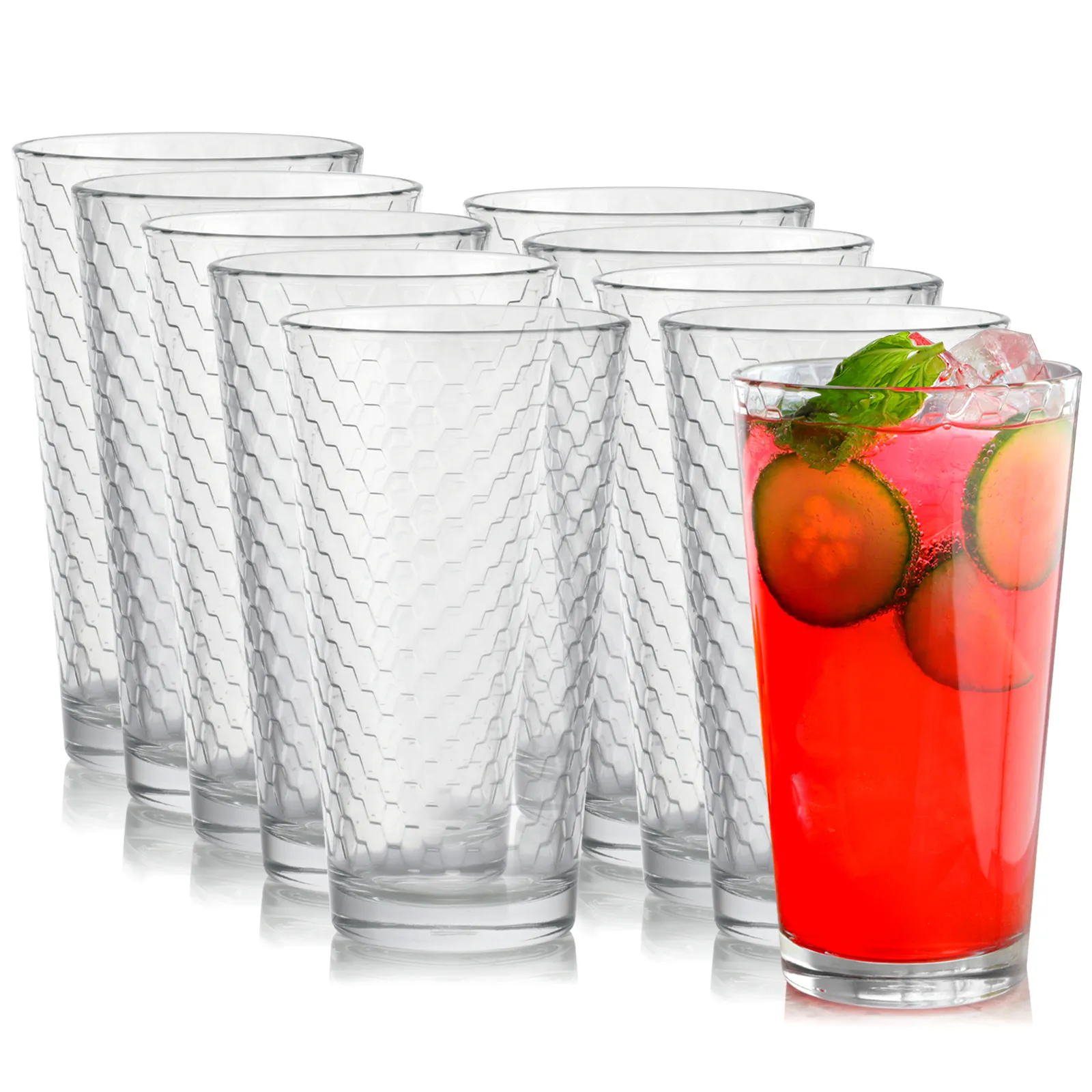 Pasabahce 122587.10 Horizon 10-piece 16.75 Oz. Cooler Glass Set