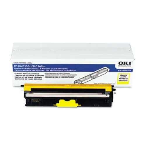 Original Okidata 44250709 Oki Yellow Toner Cartridge For Mc160 Mfp And