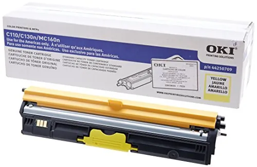 Original Okidata 44250709 Oki Yellow Toner Cartridge For Mc160 Mfp And