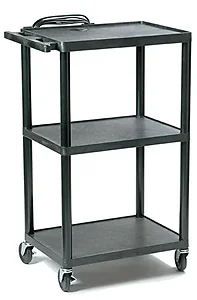 PC1642E | Hamiltonbuhl Adjustable Plastic AV Cart for