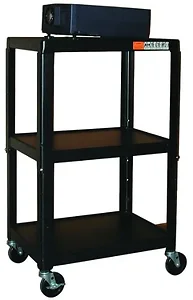 HA4226E | Hamiltonbuhl Adjustable Steel Cart with Electric