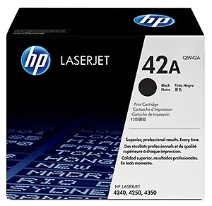 Hp 42A (Q5942A) Toner Cartridge - Single Pack - Laser
