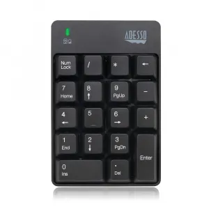 Adesso WKB-6010UB Wkb-6010ub - Wireless Spill Resistant 18-key Numeric