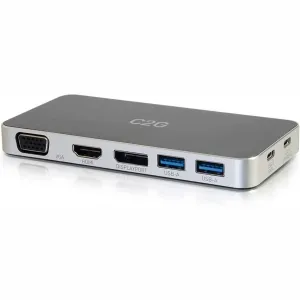 C2g 28844 Docking Station, Usb C Docking Station With Hdmi, Displaypor