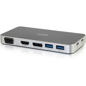 C2g 28844 Docking Station, Usb C Docking Station With Hdmi, Displaypor