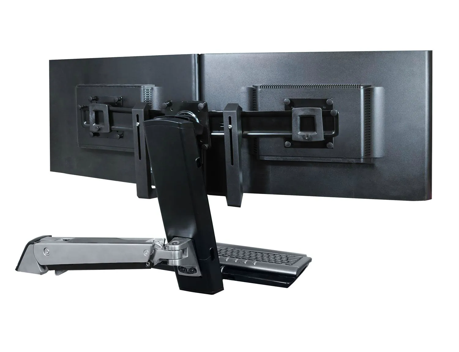 Ergotron 97-783 Dual Monitor  Handle Kit.convert A Single-monitor Moun