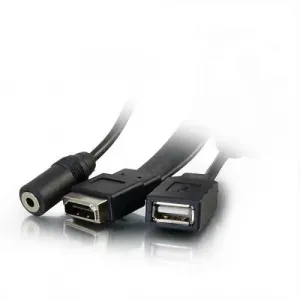 C2g 39707 Single Gang Wp Hdmi Vga 3.5mm