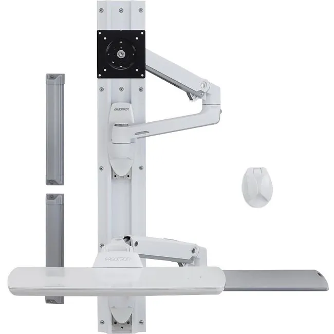 Ergotron 45-551-216 Lx Wall Mount System  (white, No Cpu Holder)