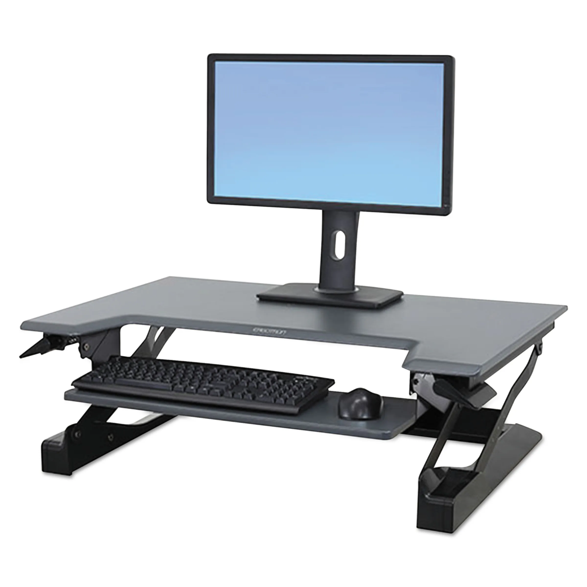 Ergotron 33-397-085 Workfit-t,sit-stand Desktop Workstation (black).mo