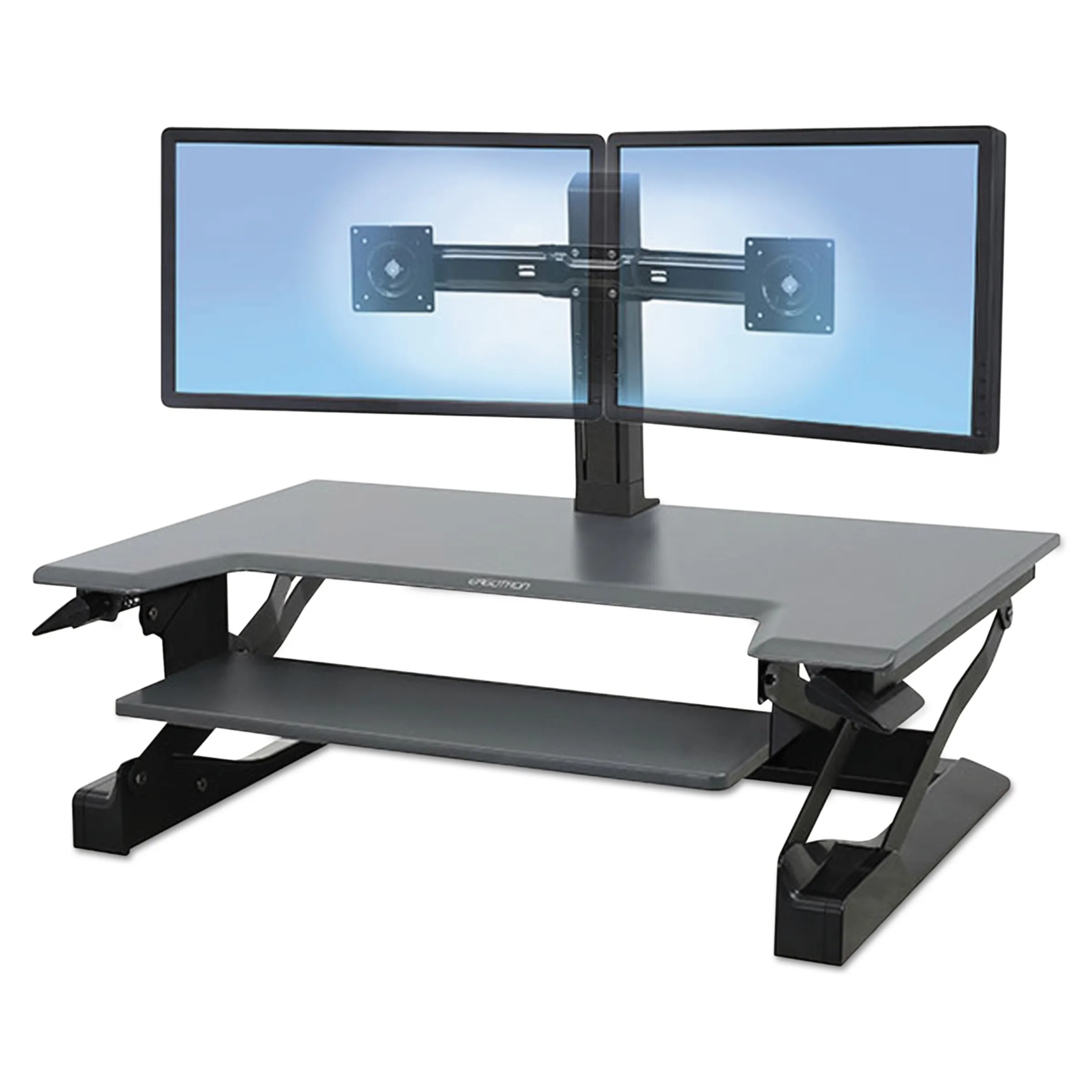 Ergotron 33-397-085 Workfit-t,sit-stand Desktop Workstation (black).mo