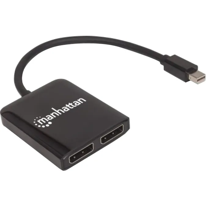 Manhattan 207775 Mini Displayport To 2-port Displayport Splitter Hub W