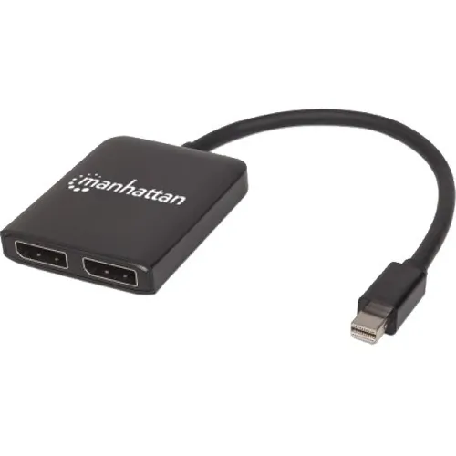 Manhattan 207775 Mini Displayport To 2-port Displayport Splitter Hub W