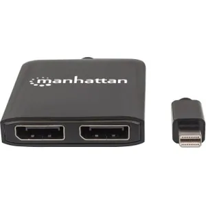 Manhattan 207775 Mini Displayport To 2-port Displayport Splitter Hub W