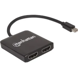 Manhattan 152723 Mini Displayport To 2-port Hdmi Splitter Hub With Mst