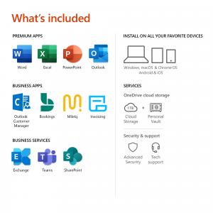 Microsoft KLQ-00378 O365 Bus Prem Retail Macwin English Subscription 1